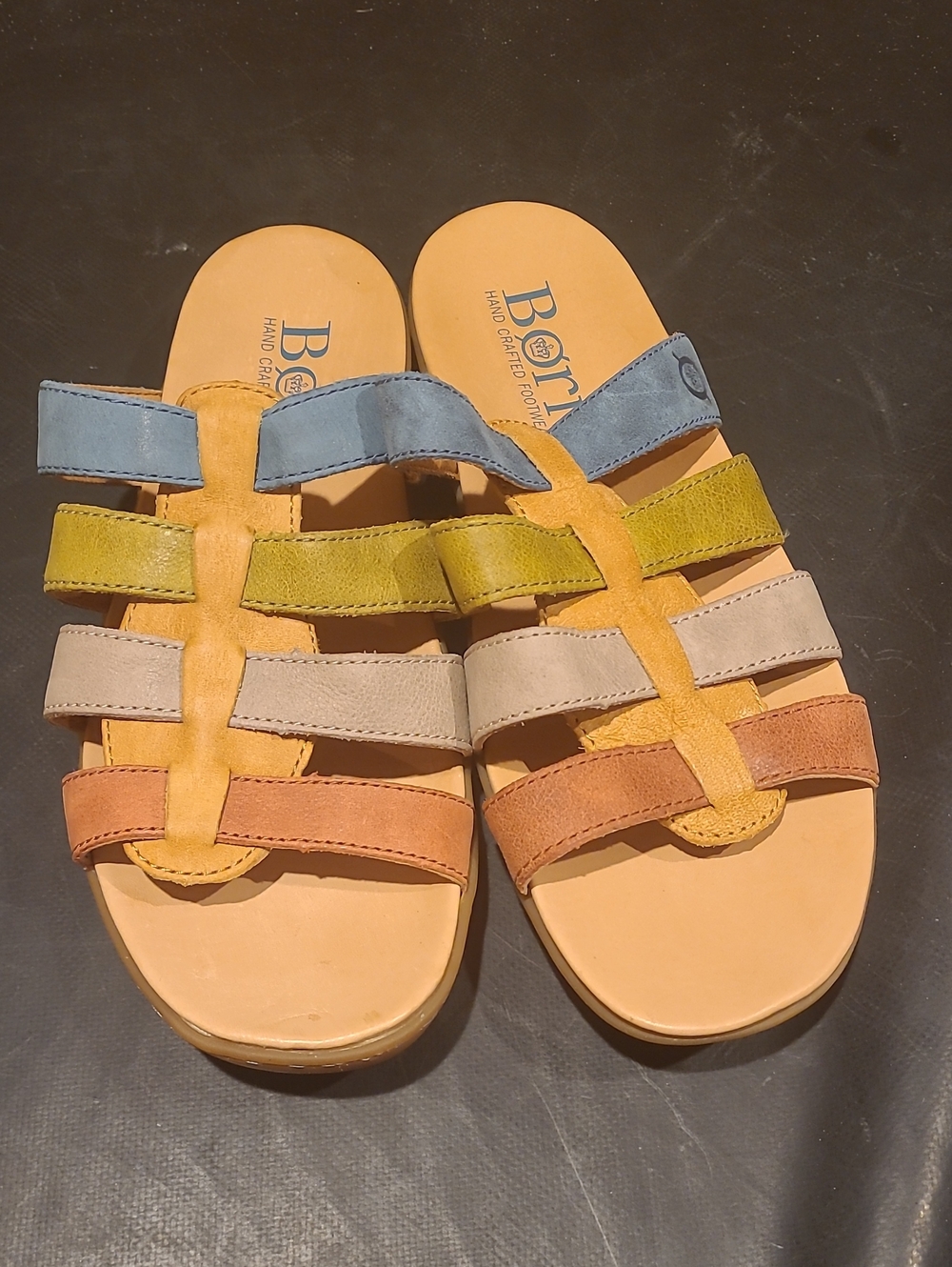 Leather BORN Sandals- Multicolor
